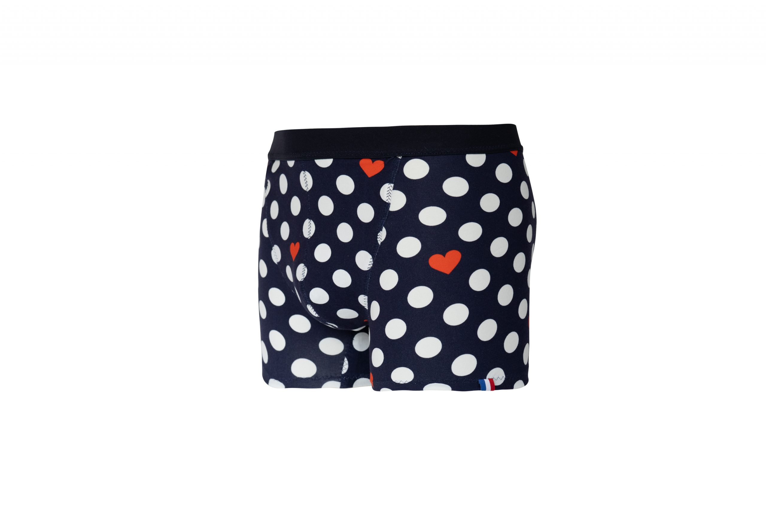 boxer coeur & pois