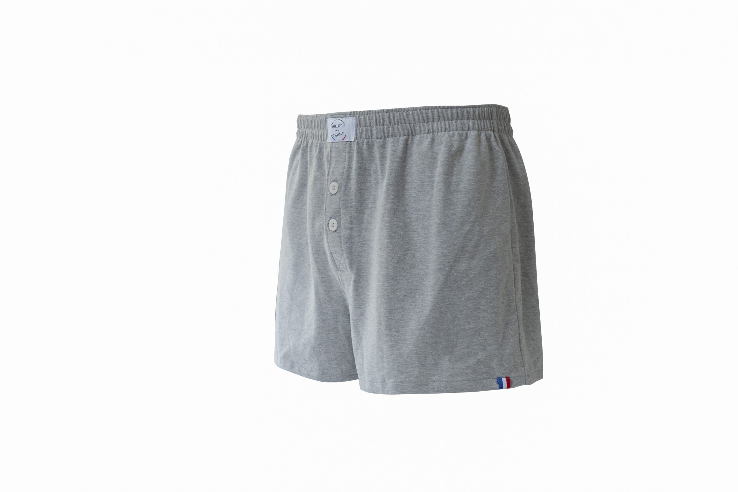 Caleçon gris chiné