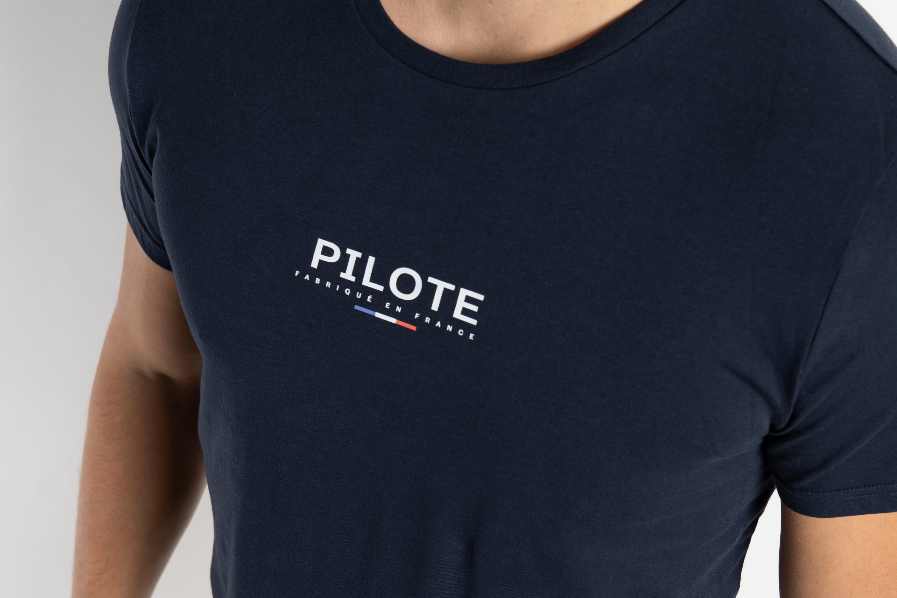 T-shirt homme bleu marine PILOTE
