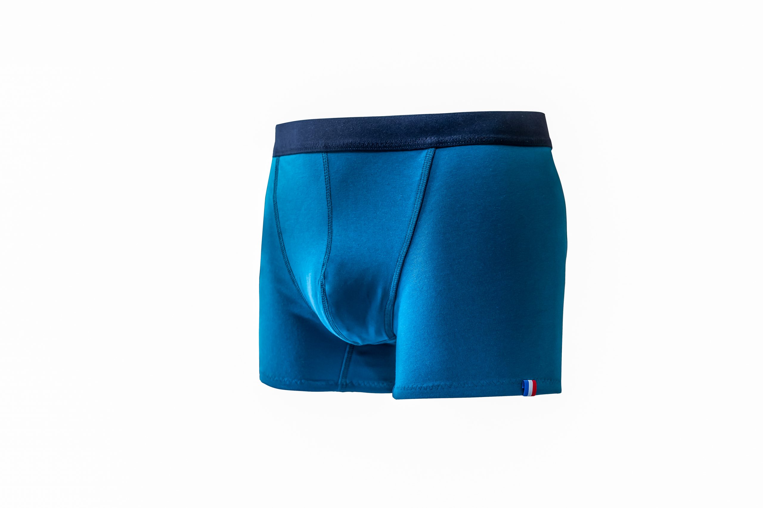 boxer bleu canard