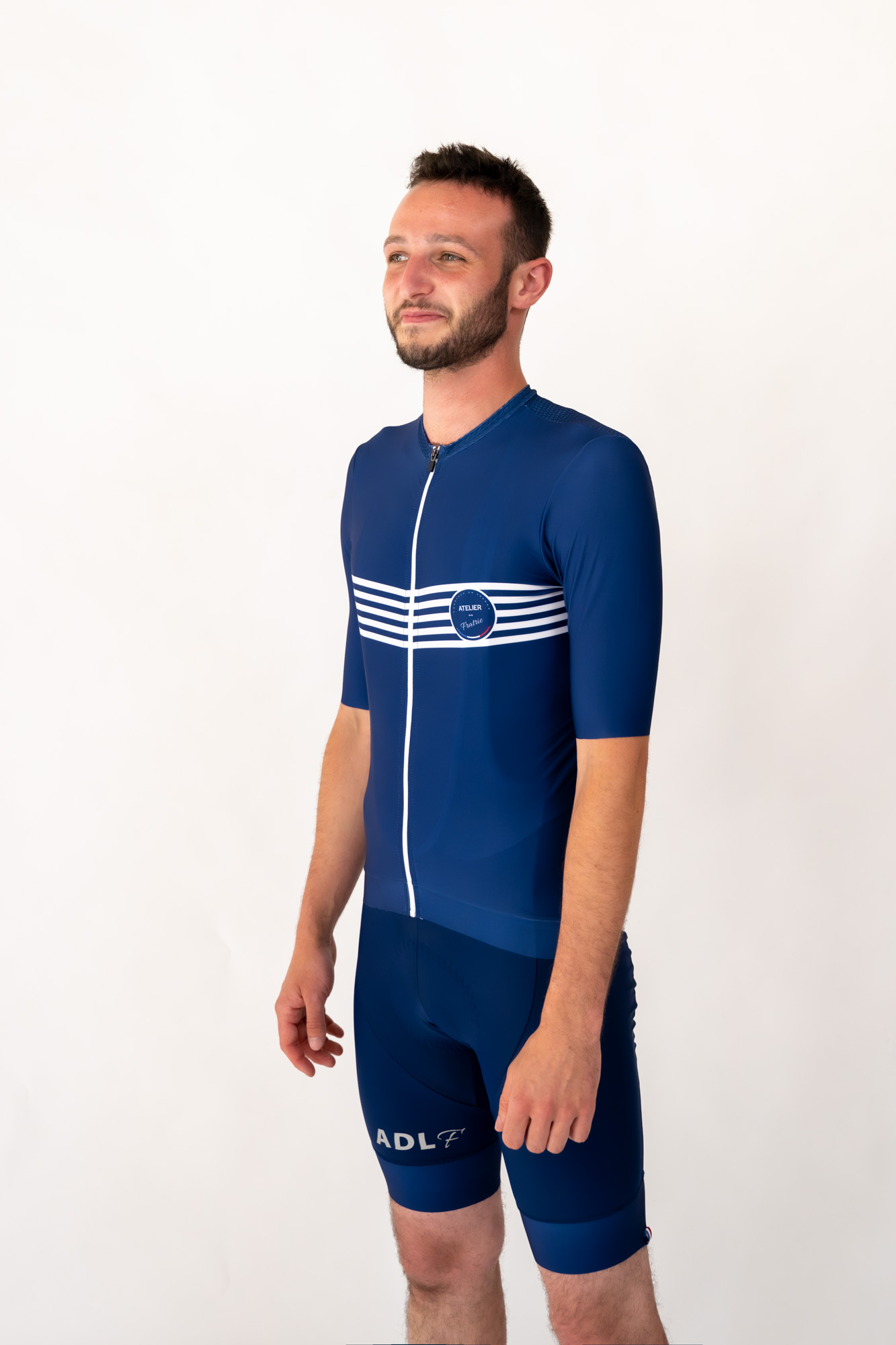maillot bleu marine cyclisme